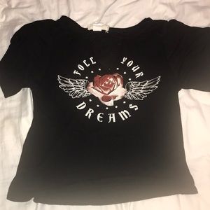 loose “follow your dreams” shirt